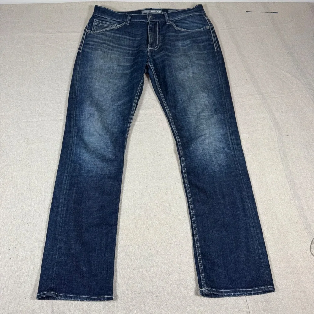 BKE Jake Straight Leg Jeans Mens 32R Dark Wash Excellent ABP16190 Stretch